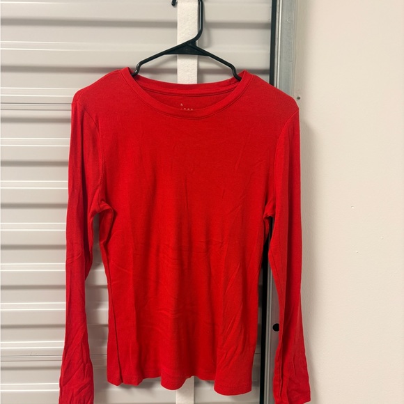 a new day Tops - a new day Women's Bright Red Long Sleeve Tee